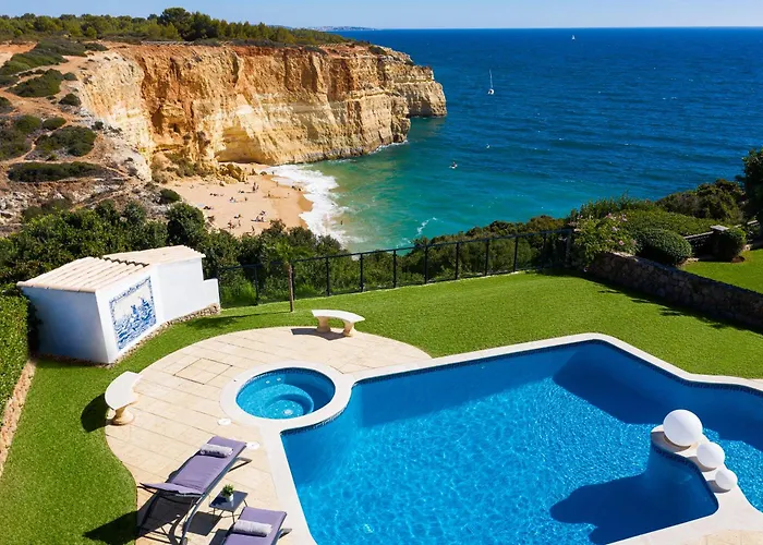 Seafront View Next To The Famous “benagil Caves”